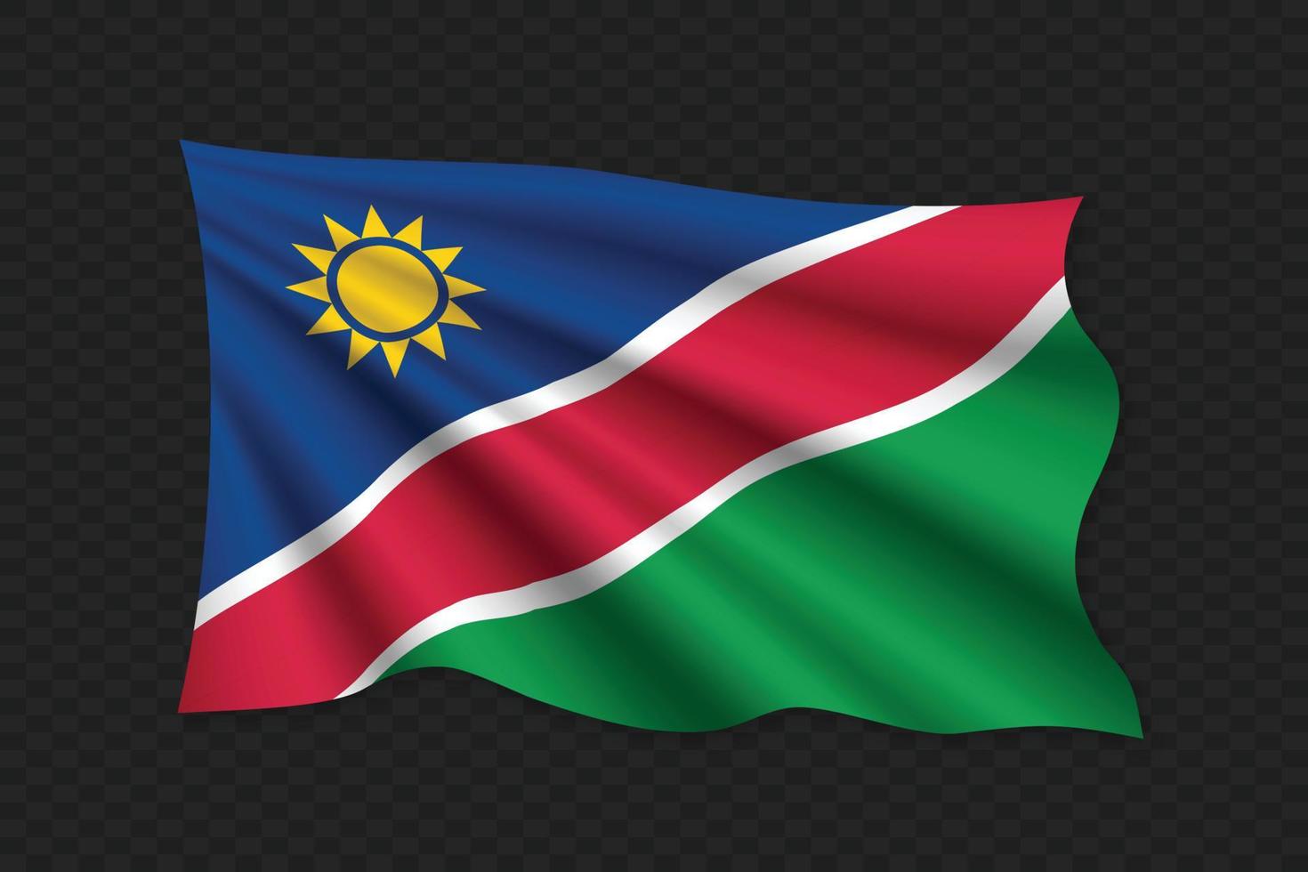 3D Waving Flag vector