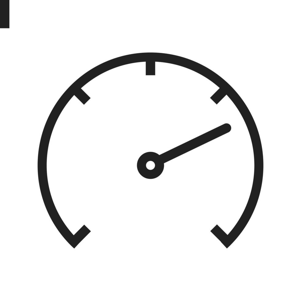 Speedometer Line Icon vector