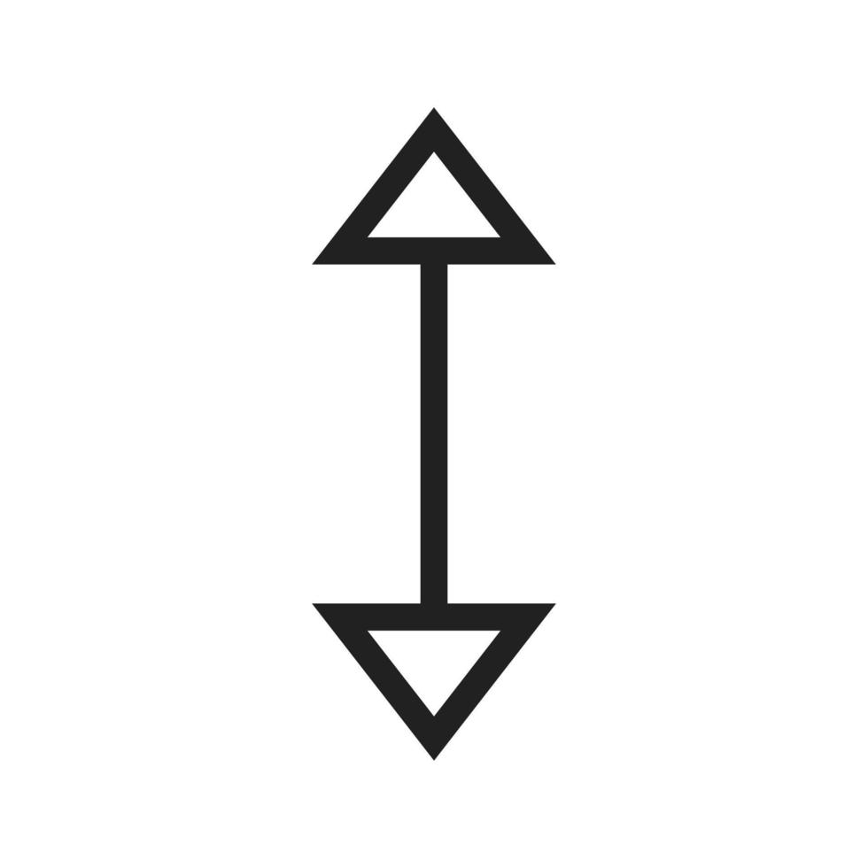 Up-Down II Line Icon vector