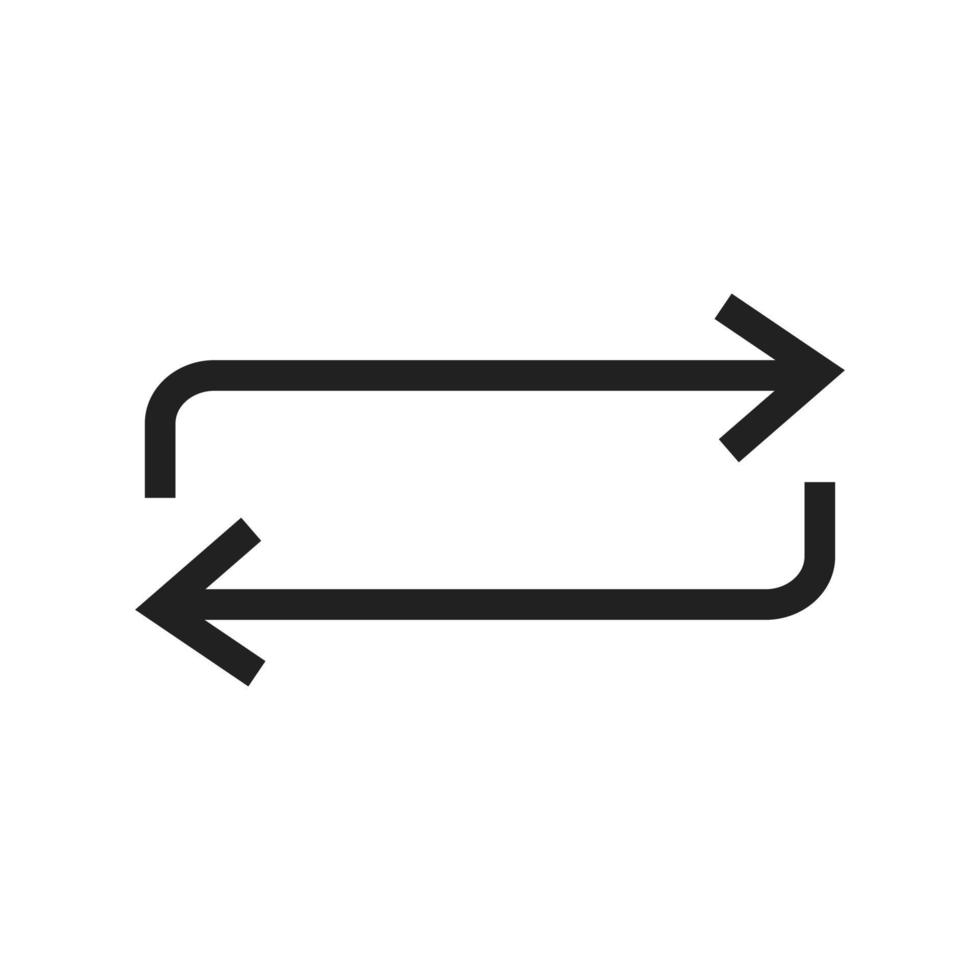 Repeat IV Line Icon vector