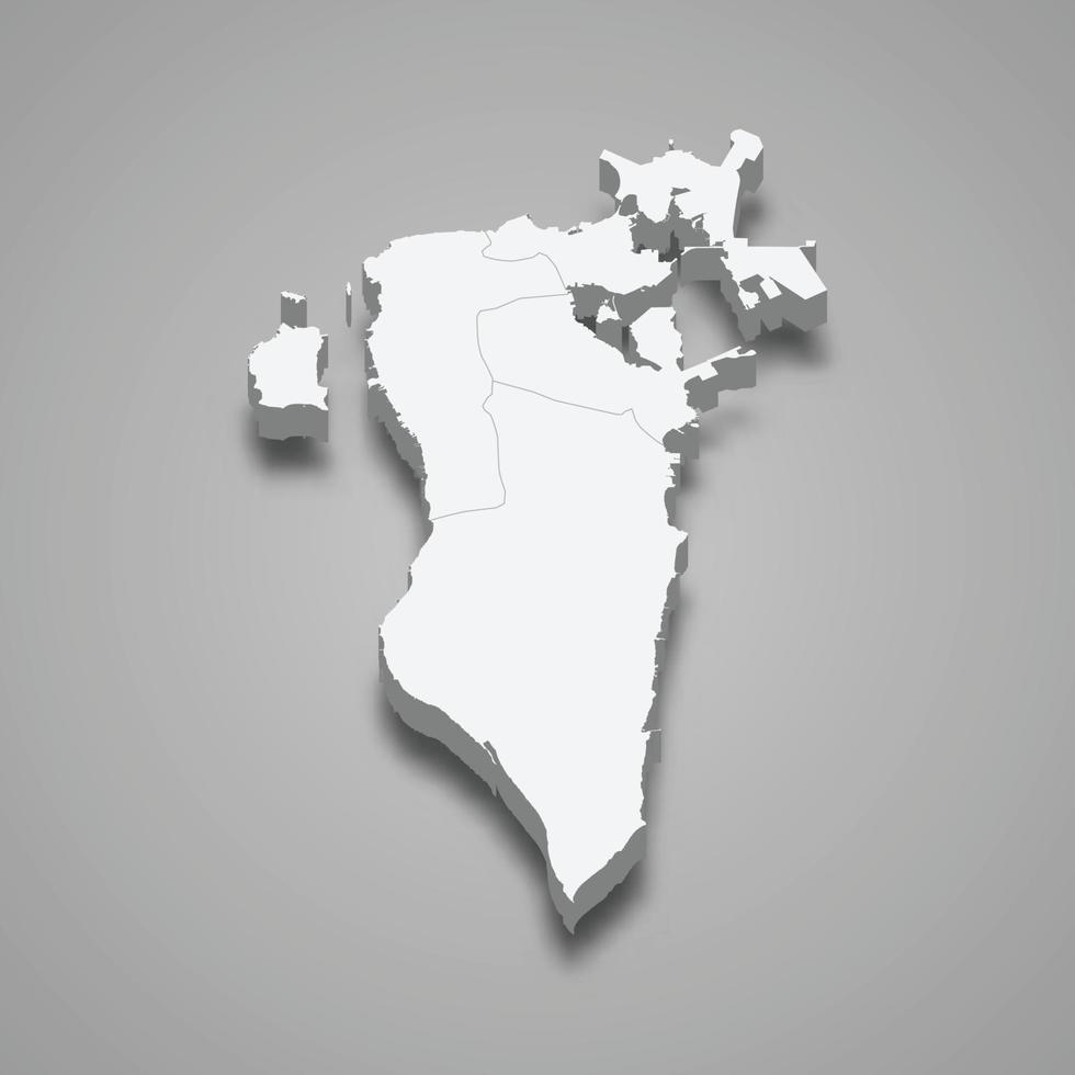 3d map with borders Template for your design vector