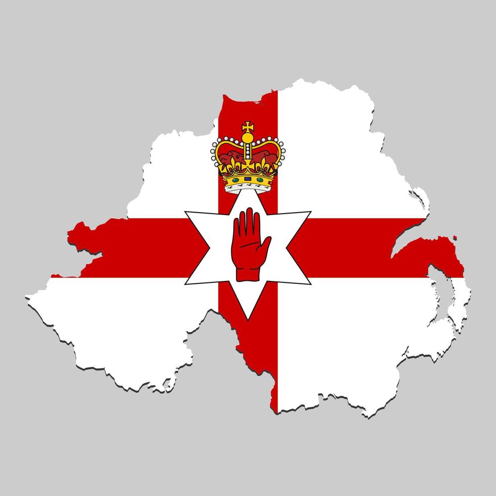 Map with national flag vector