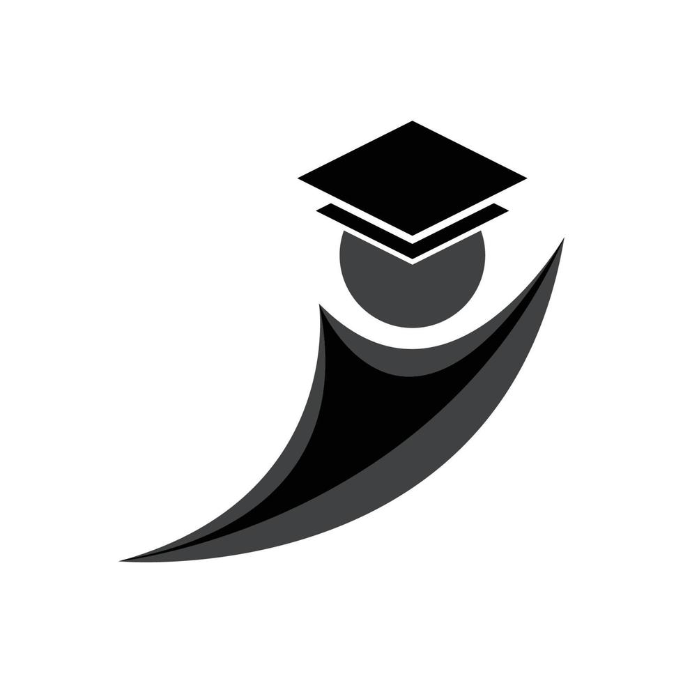 logo de gorra de toga vector