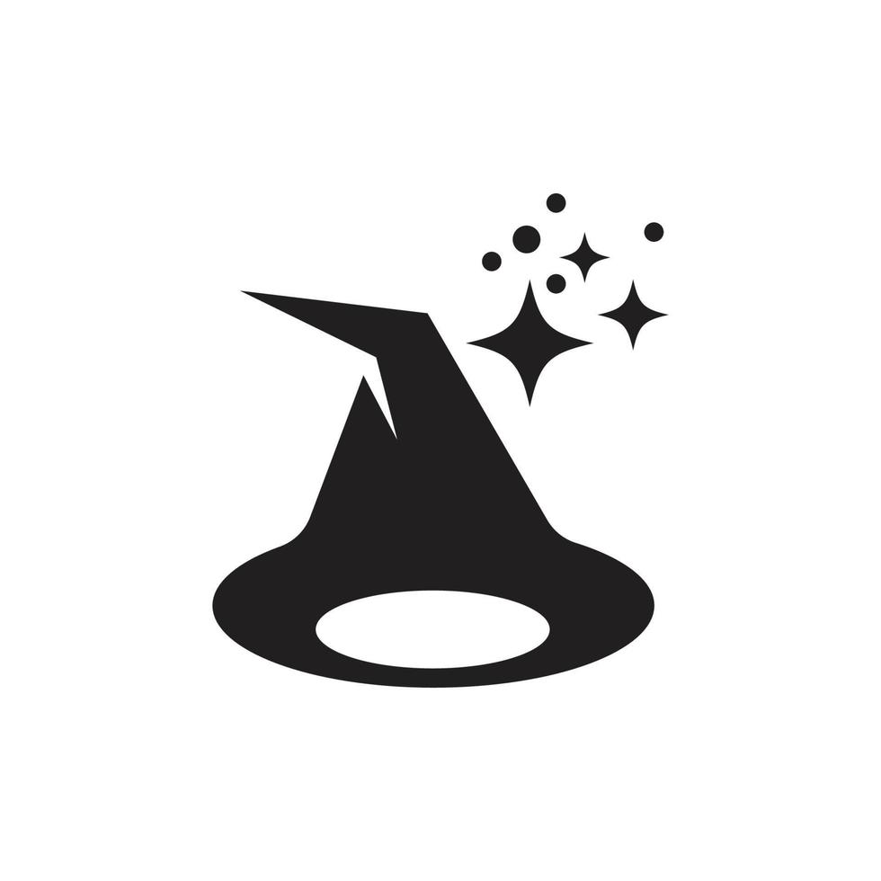 Megician hat logo vector