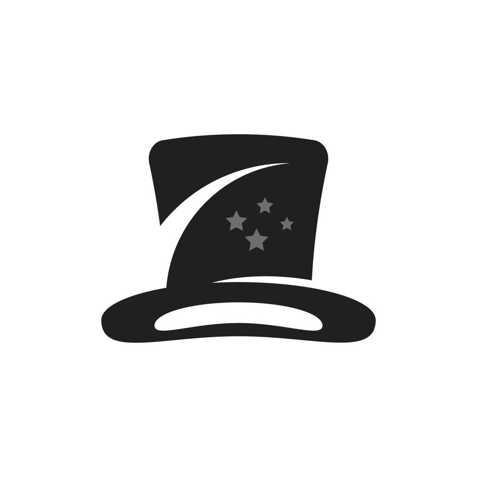 Megician hat logo vector