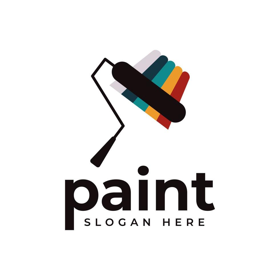 diseño de logotipo de pintura vector