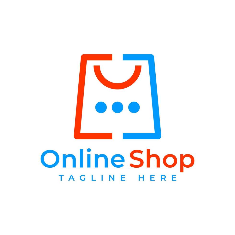 Shopping logo icon design vector