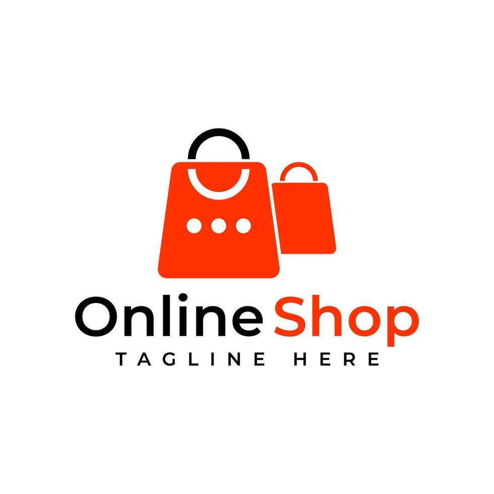Shopping logo icon design vector