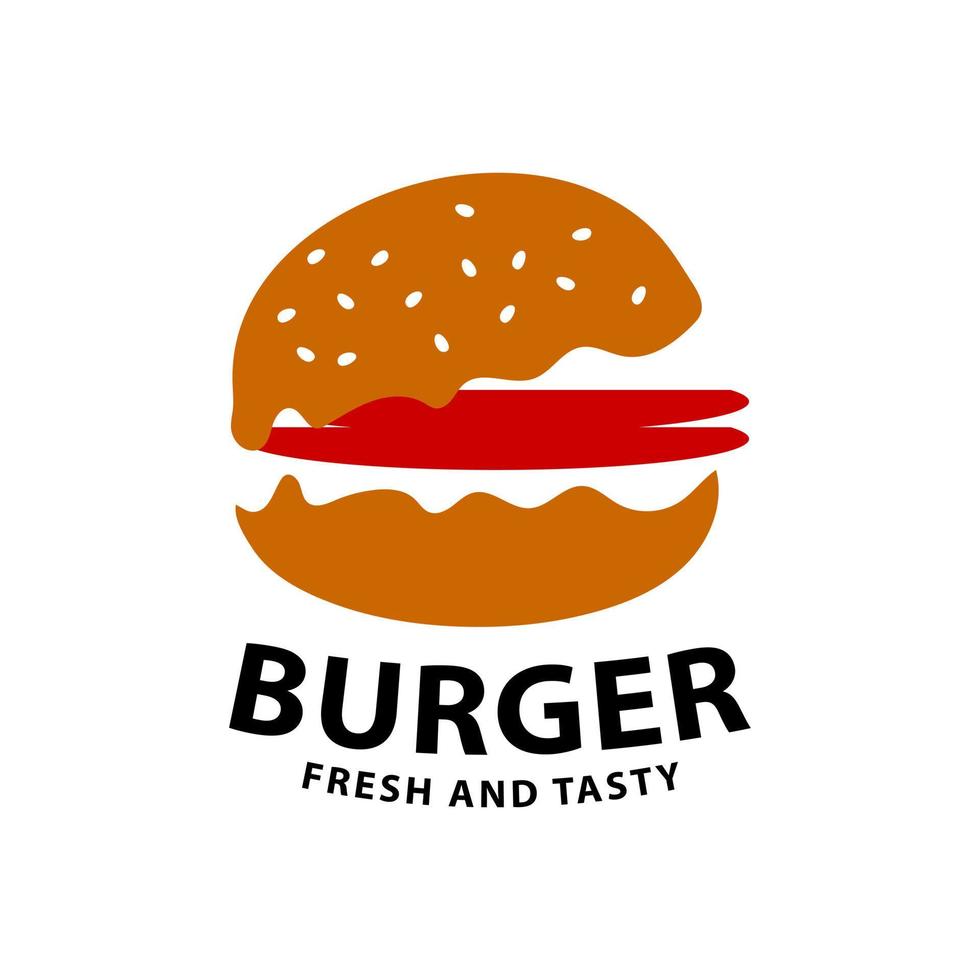 icono de logotipo de hamburguesa vector