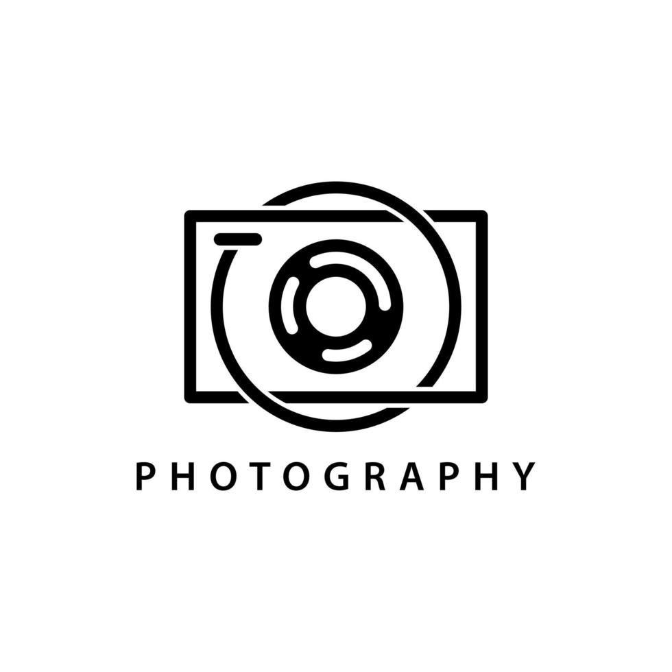 Photography logo design template vector