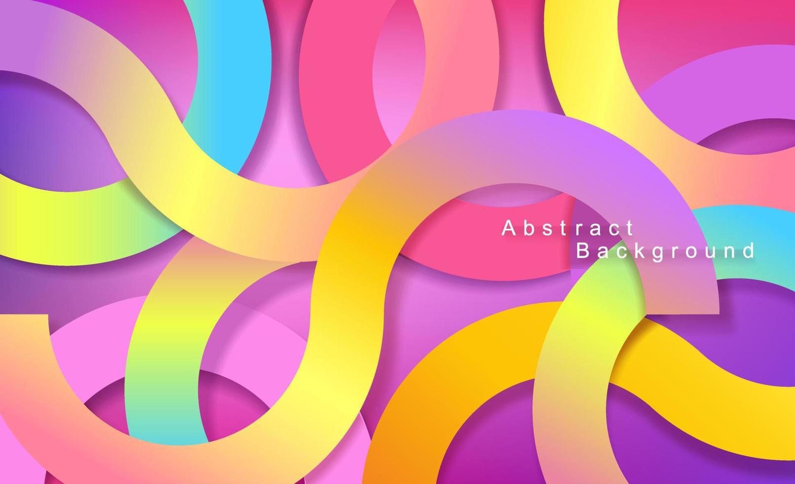 Colorful modern overlaping layers background Premium Vector