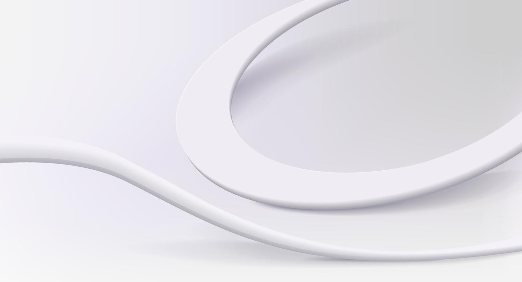 Modern geometrical wallpaper with round lines, 3d vector