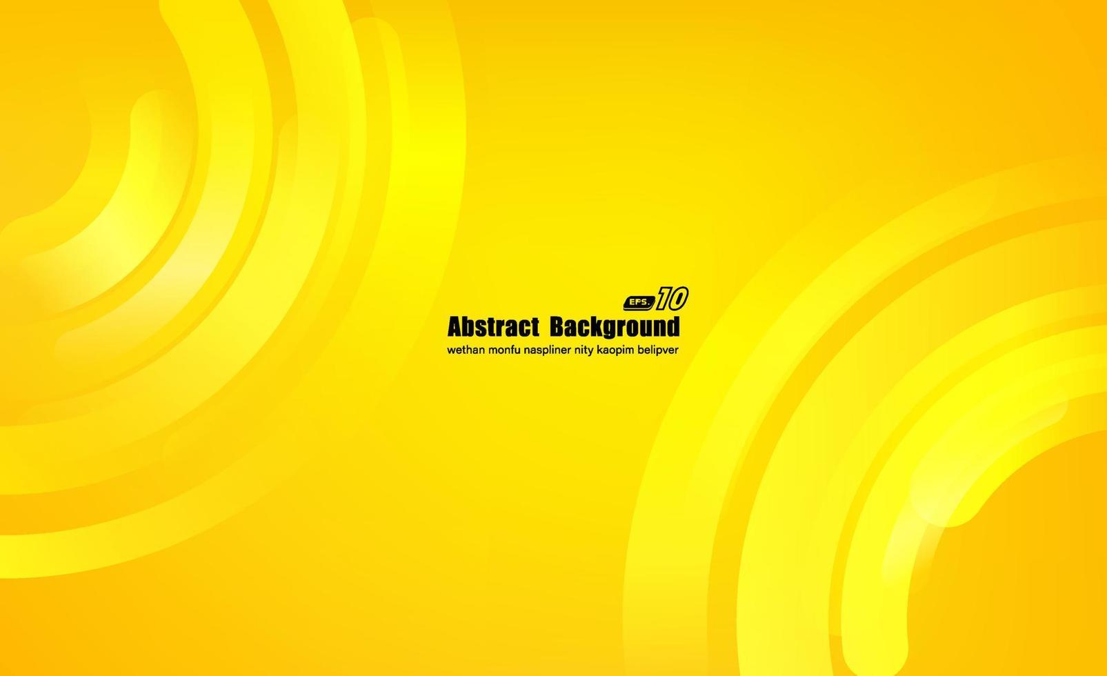 Yellow dynamic abstract background. Modern yellow color. moving 3d lines with shadow. Banner vector illustration.