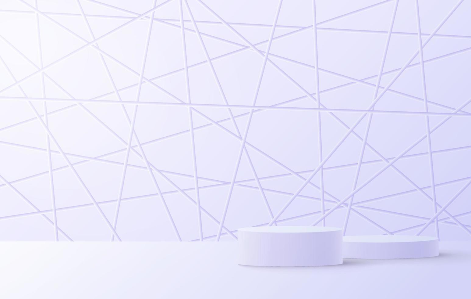 Abstract background mock up with podium for product display. 3d rendering. vector