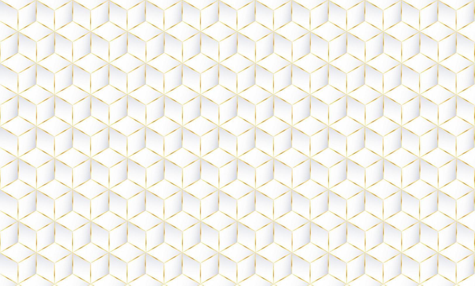 Abstract white geometric 3d cubes background pattern. Vector for presentation design. Suit for business, corporate, institution, party, festive. Vector illustration