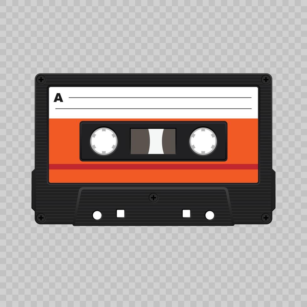 audio cassette tape vector