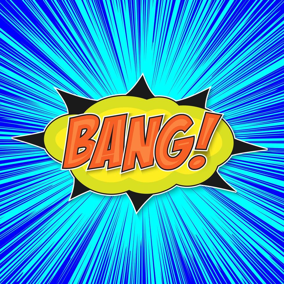 Pop art bomb bang vector