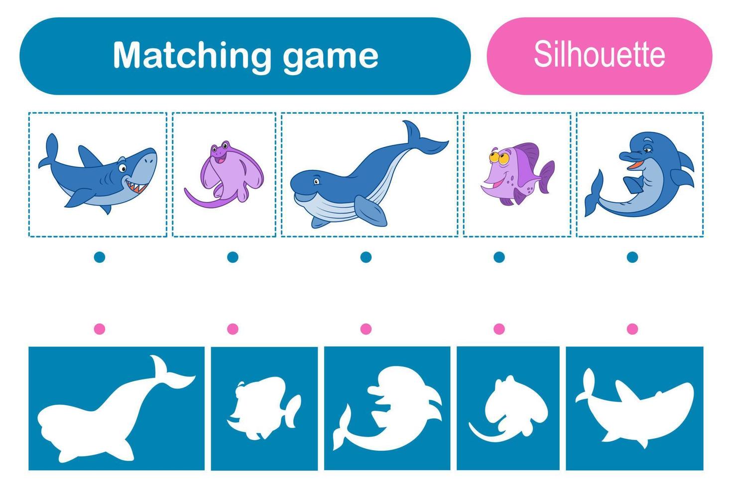 Matching game 02 vector