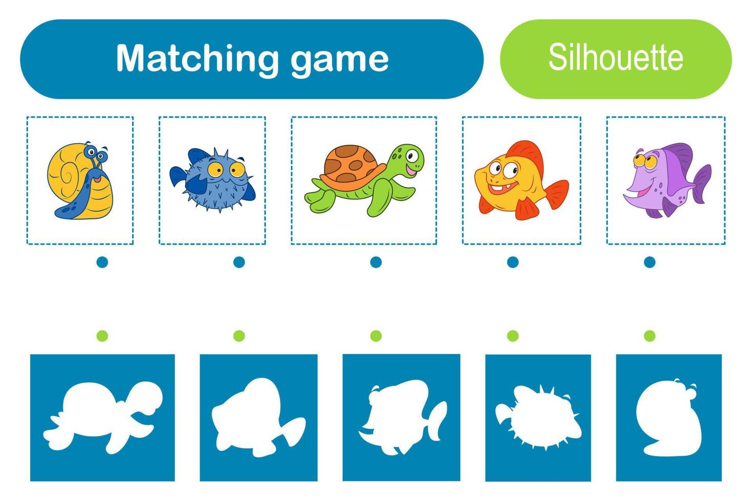 Matching game 03 vector