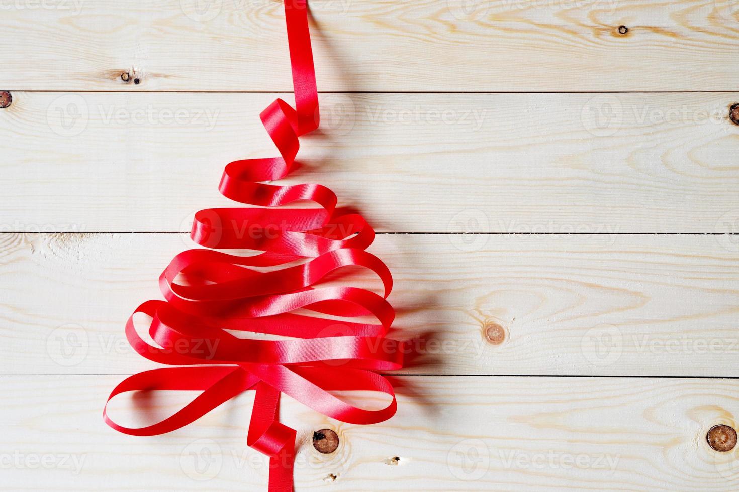 Ribbon christmas tree photo
