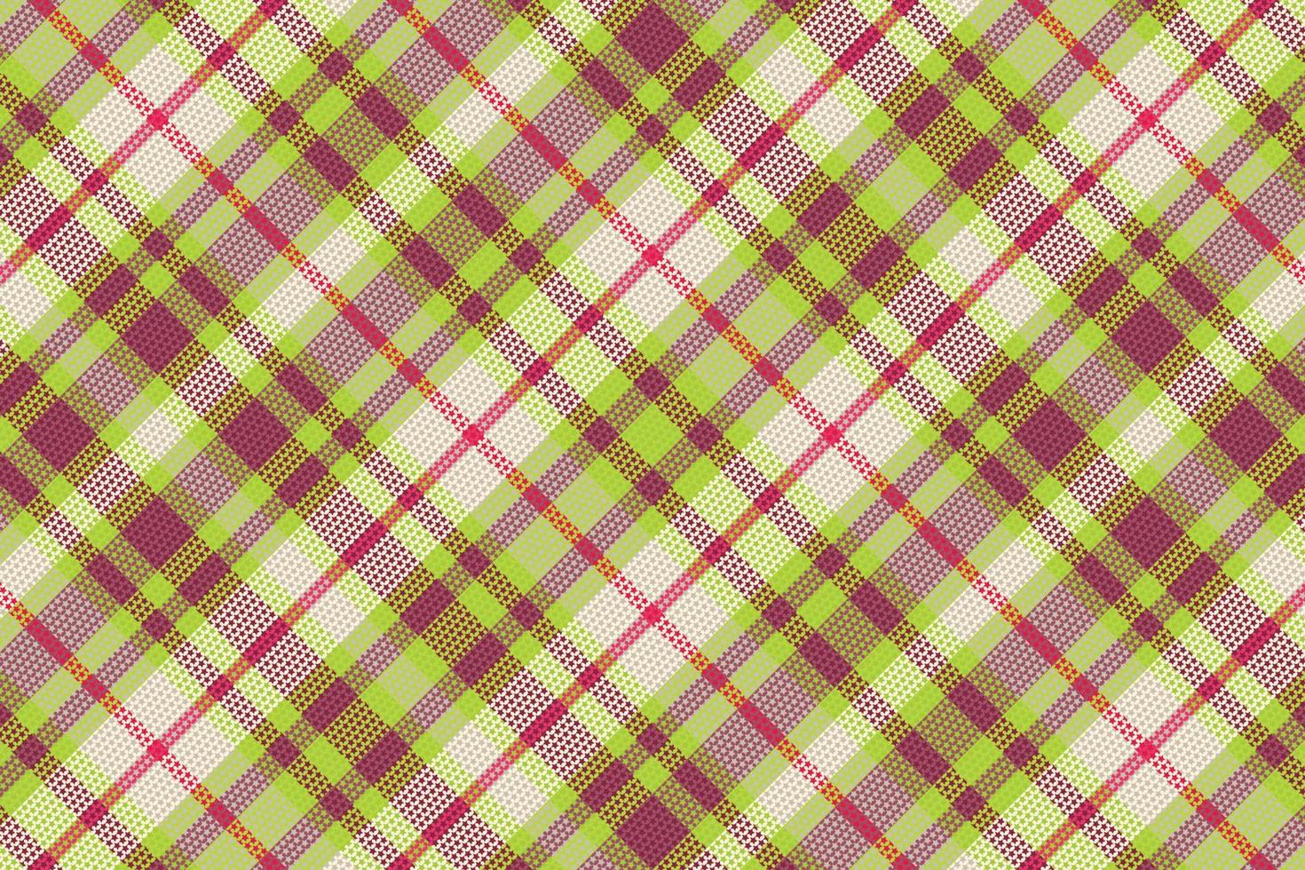 Tartan plaid pattern with texture and summer color. vector