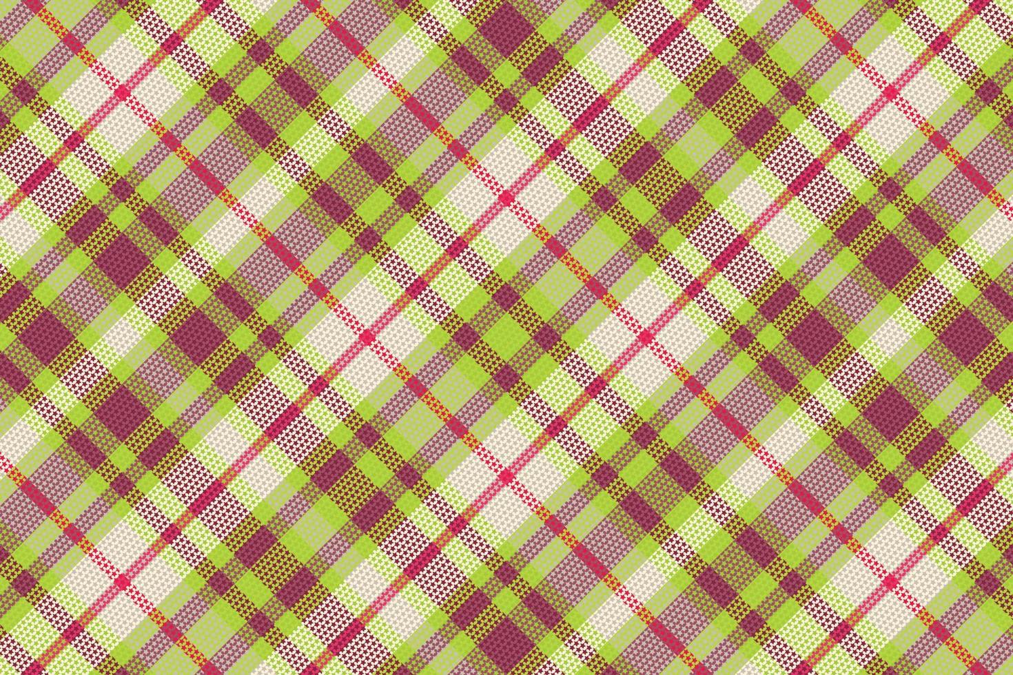 Tartan plaid pattern with texture and summer color. vector