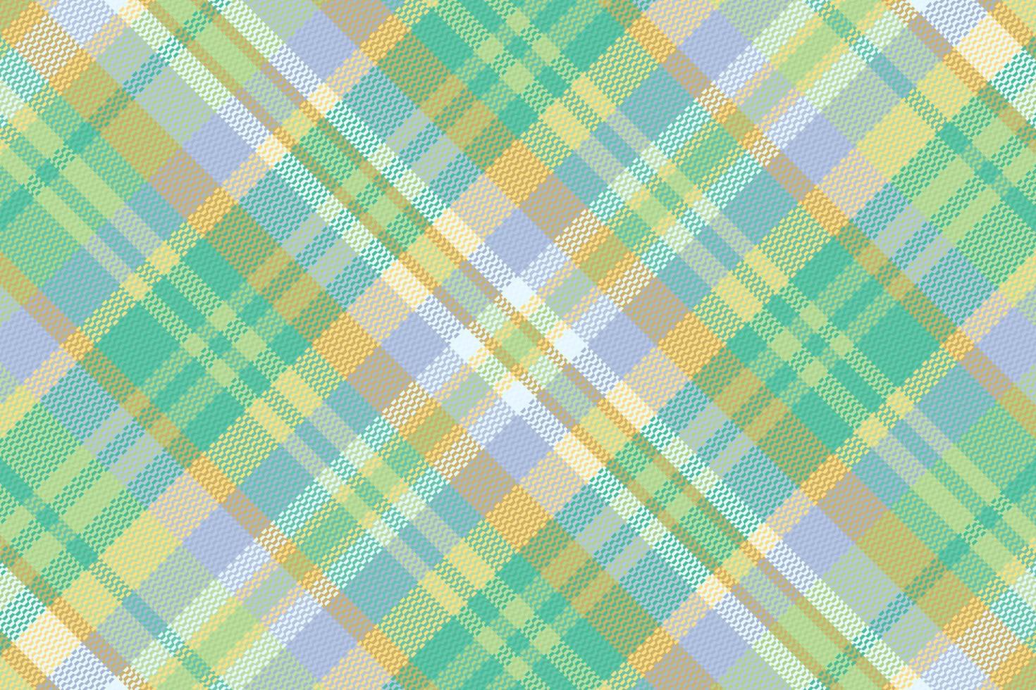 Tartan plaid pattern with texture and summer color. vector