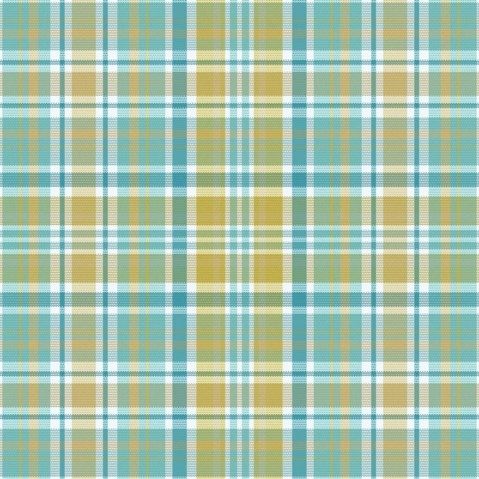Tartan plaid pattern with texture and summer color. vector