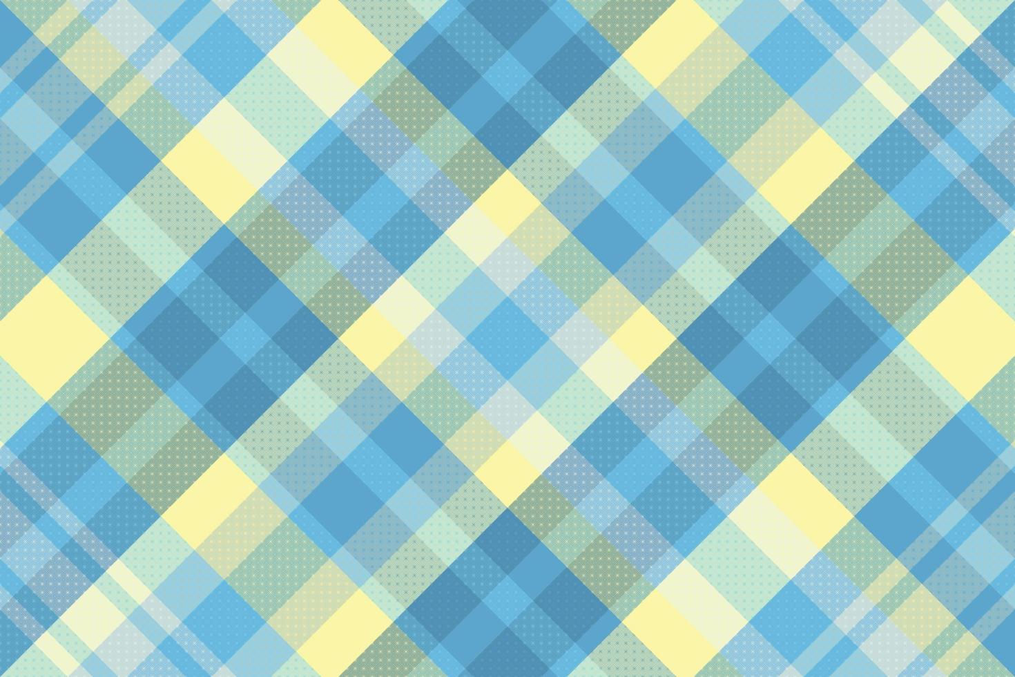 Tartan plaid pattern with texture and summer color. vector