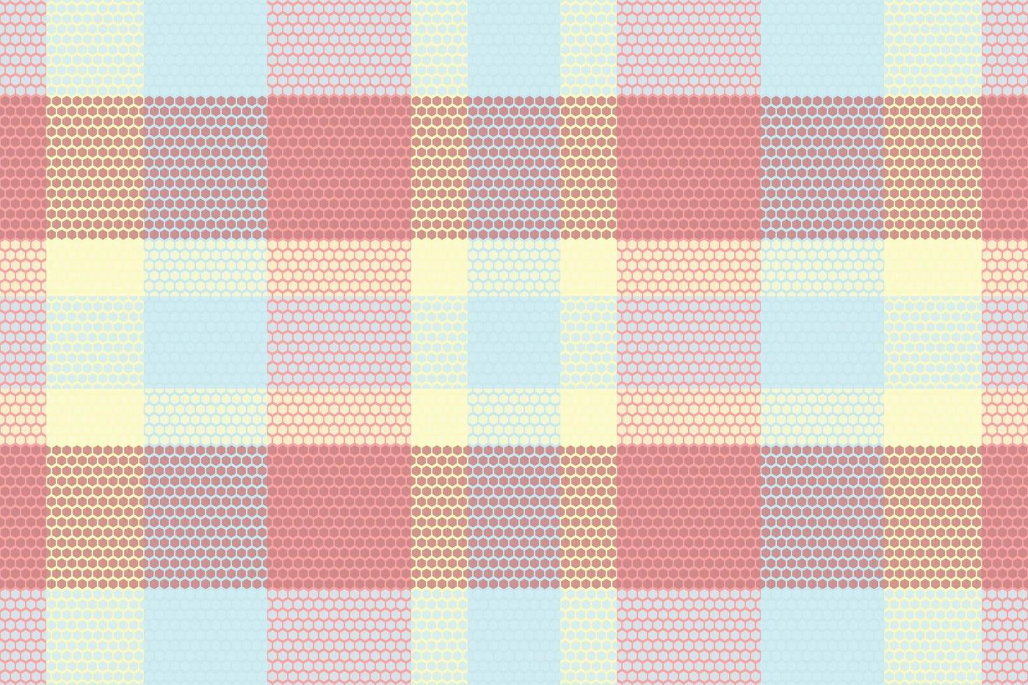 Tartan plaid pattern with texture and summer color. vector