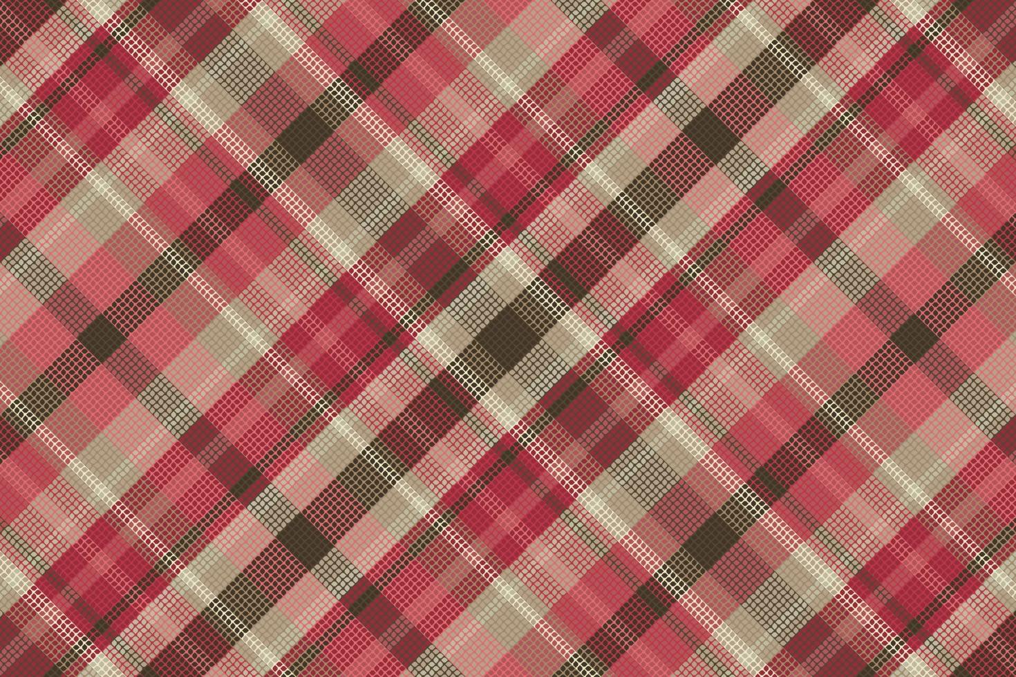 Seamless tartan plaid pattern background with valentine s color. Vector illustration.