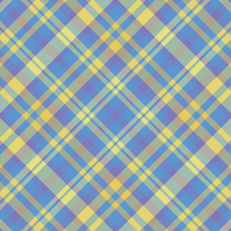 Tartan plaid pattern with texture and summer color. vector