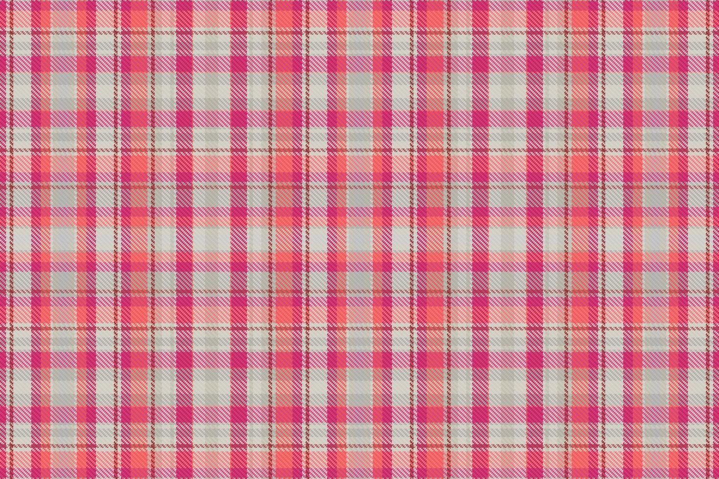 Seamless tartan plaid pattern background with valentine s color. vector