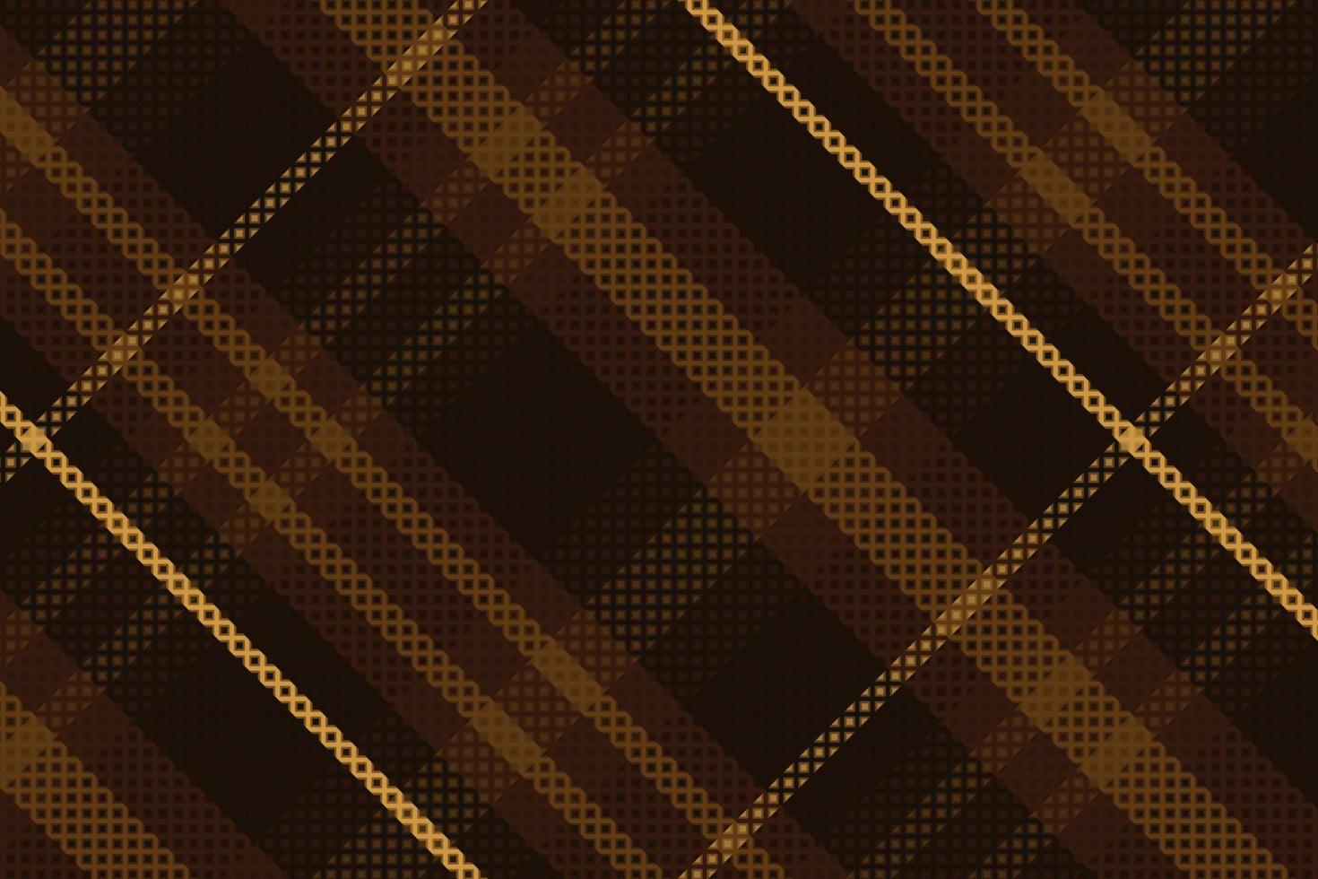 Tartan plaid pattern with texture and warm color. vector