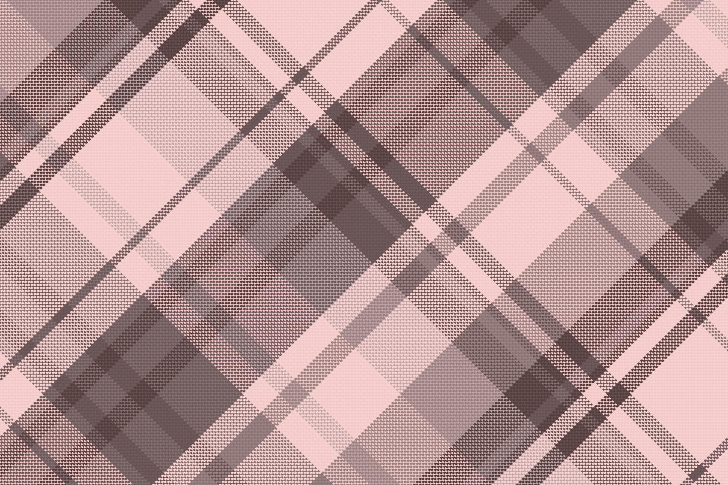 Tartan plaid pattern with texture and warm color. vector