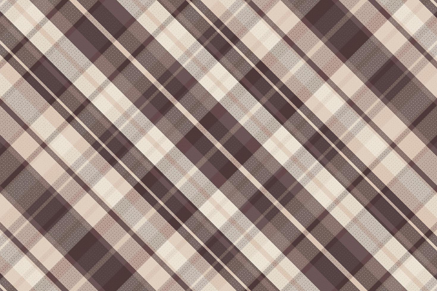 Tartan plaid pattern with texture and warm color. vector