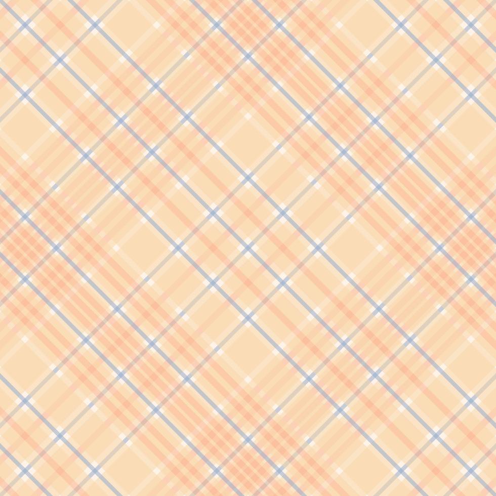 Tartan plaid pattern with texture and warm color. vector