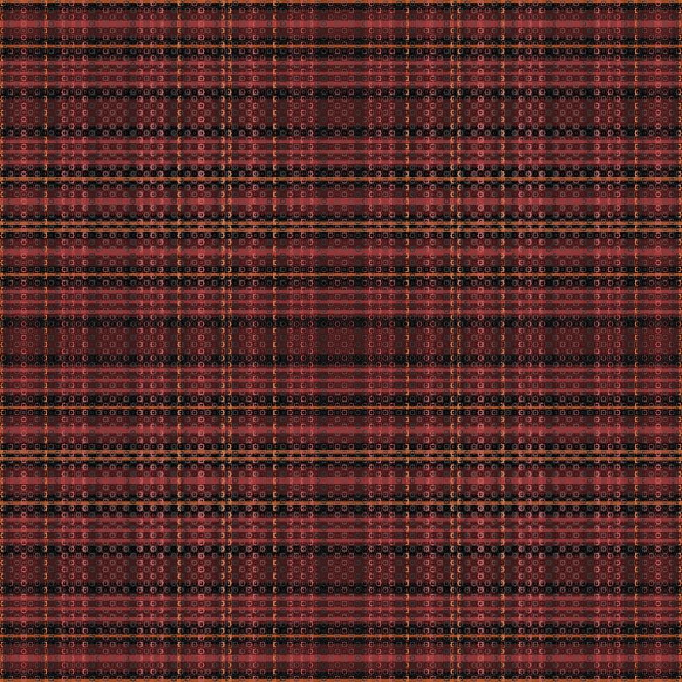 Tartan plaid pattern with texture and warm color. vector