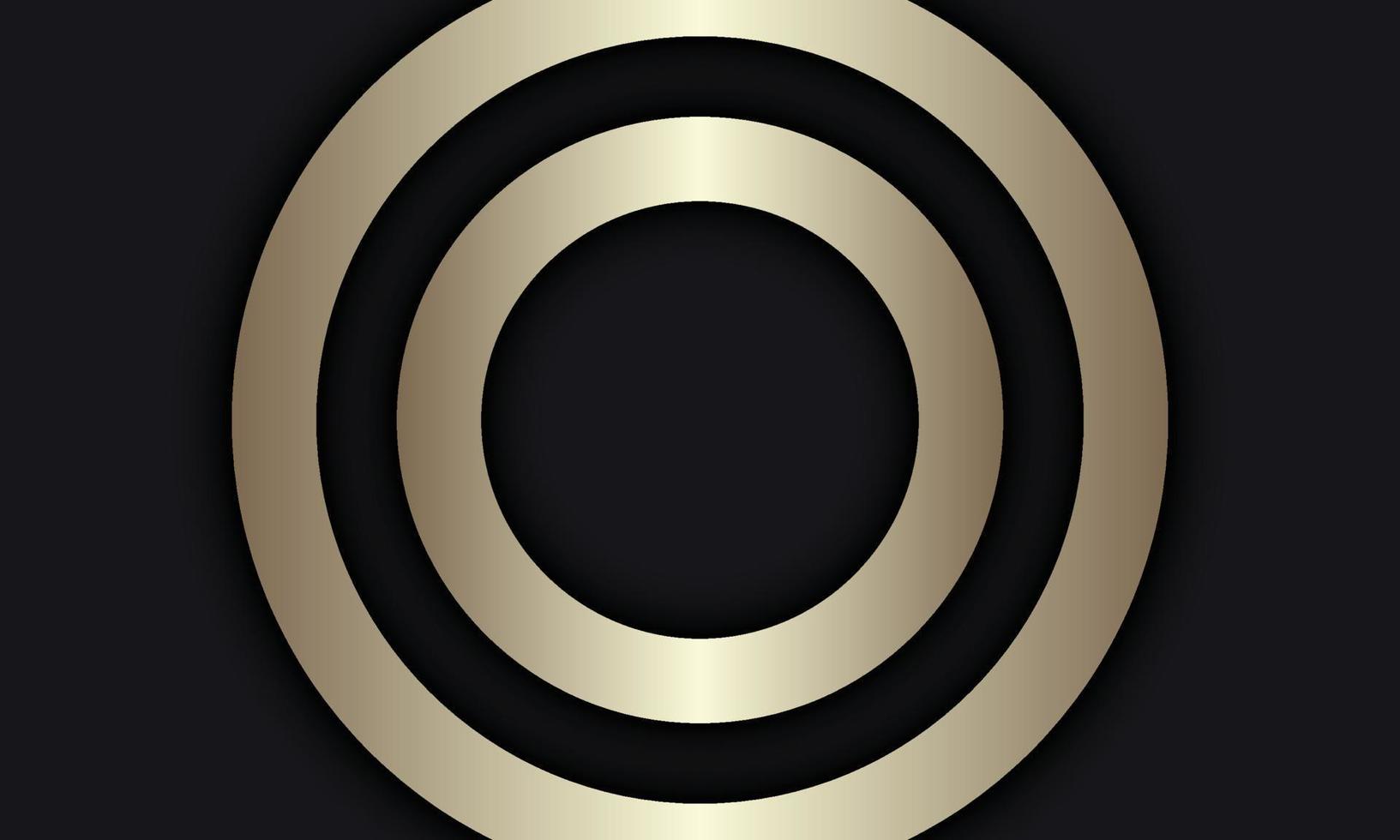 Luxury gold circle background. vector