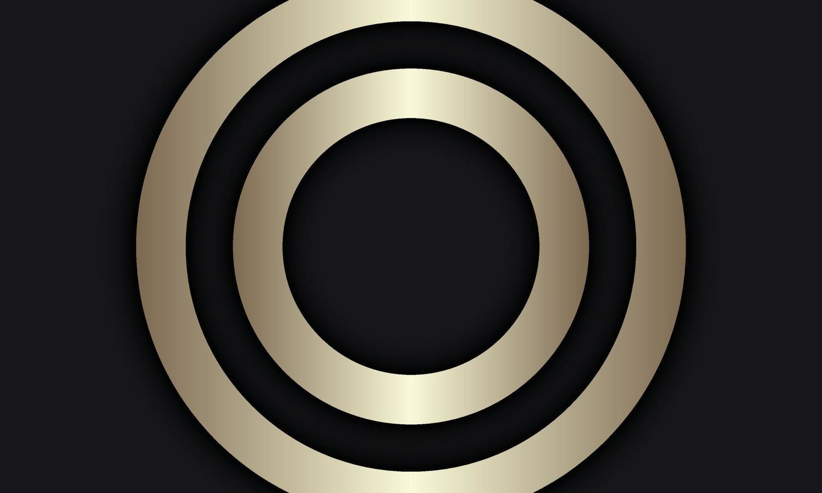 Luxury gold circle background. vector