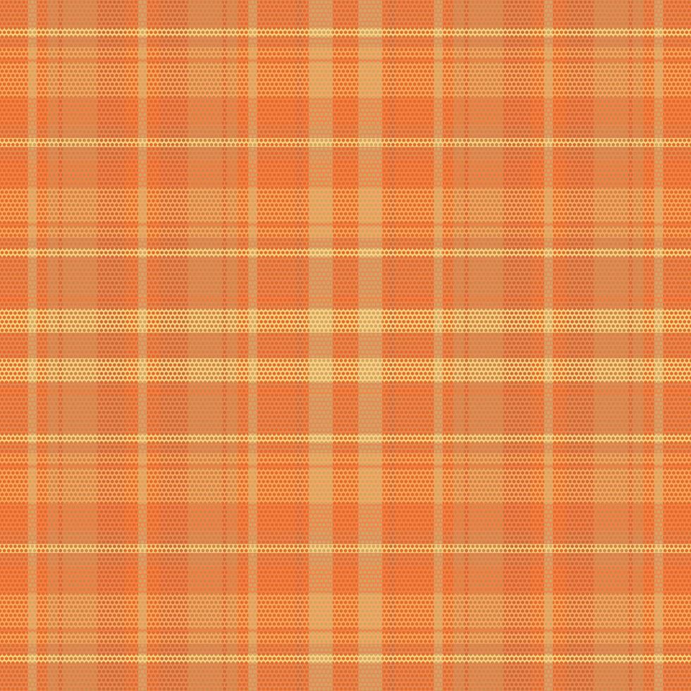 Tartan plaid pattern with texture and warm color. vector