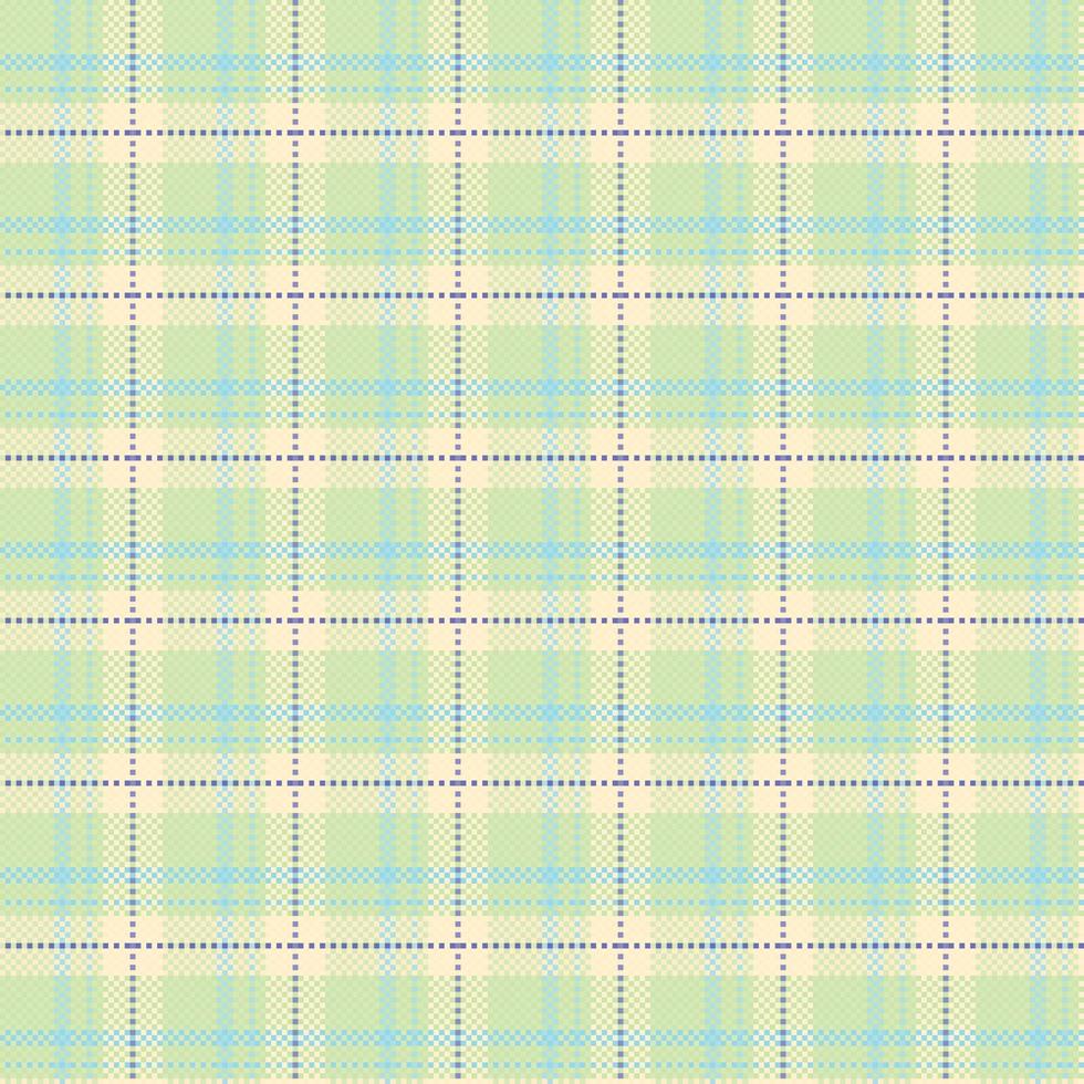Tartan plaid pattern with texture and summer color. vector