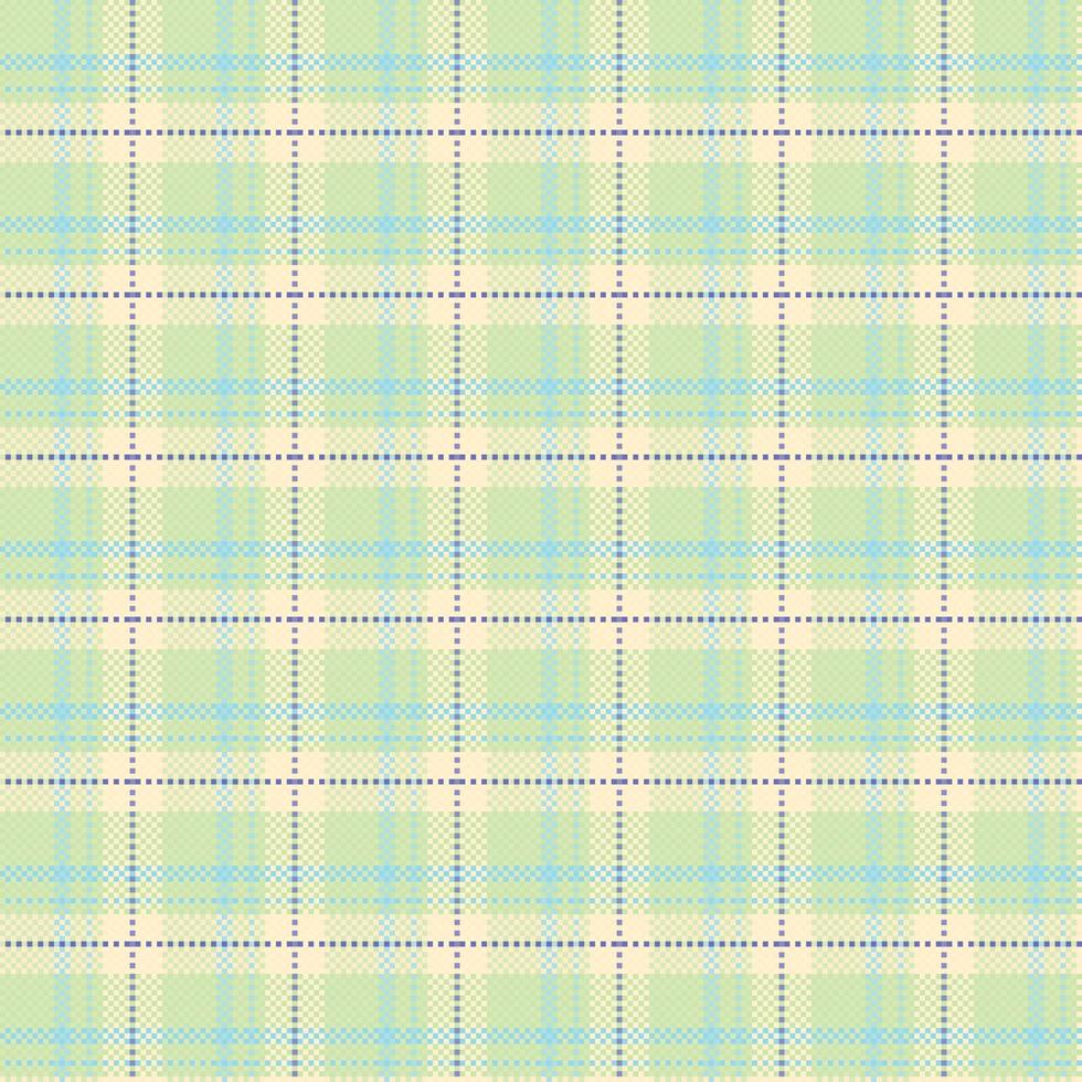 Tartan plaid pattern with texture and summer color. vector