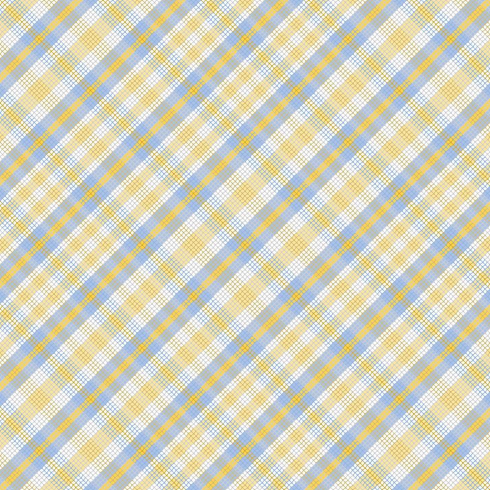 Tartan plaid pattern with texture and summer color. vector