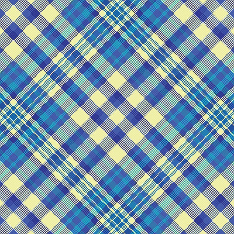 Tartan plaid pattern with texture and summer color. vector