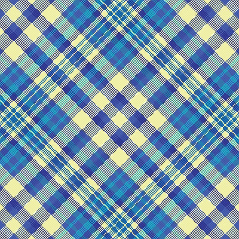 Tartan plaid pattern with texture and summer color. vector