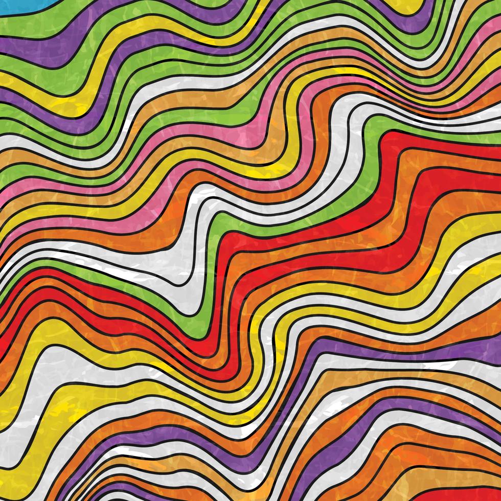 Abstract psychedelic groovy background. vector