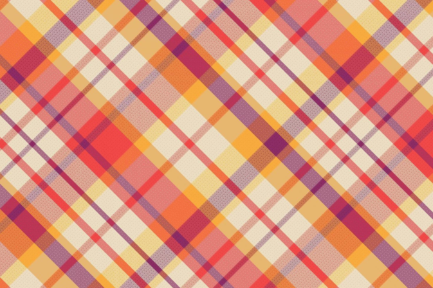 Tartan plaid pattern with texture and summer color. vector