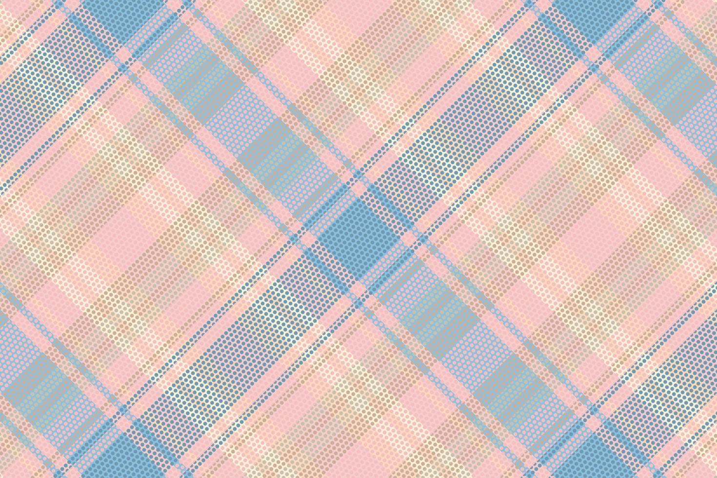Tartan plaid pattern with texture and summer color. vector
