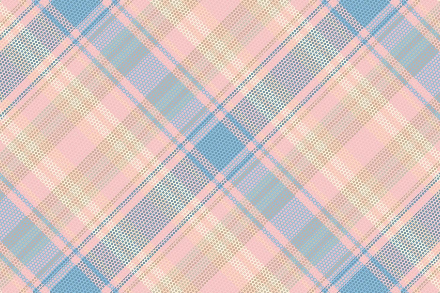 Tartan plaid pattern with texture and summer color. vector